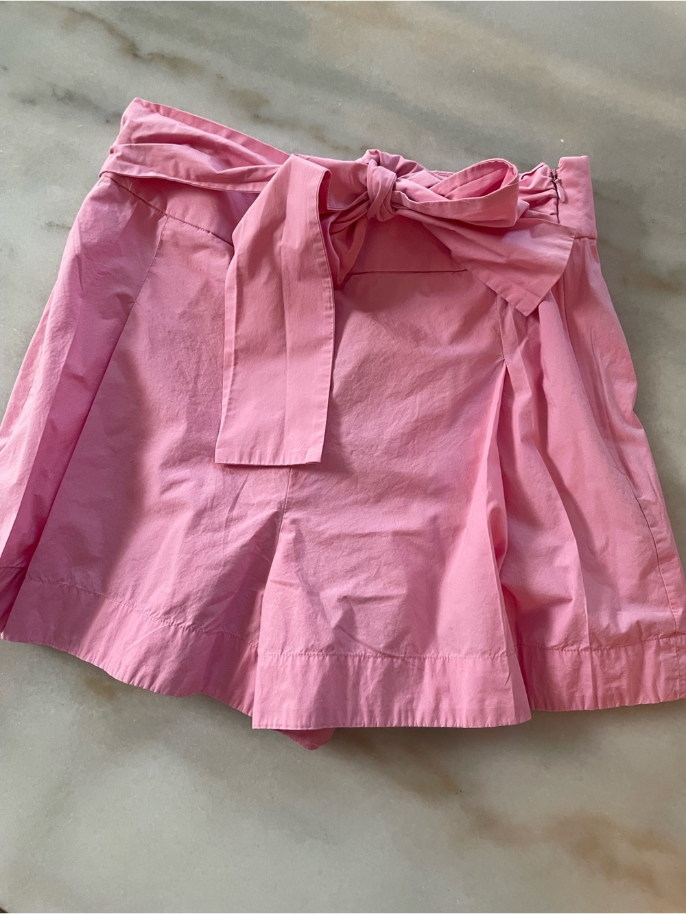 J. Crew High-Waist Pink Tie-Waist Cotton Shorts size 6